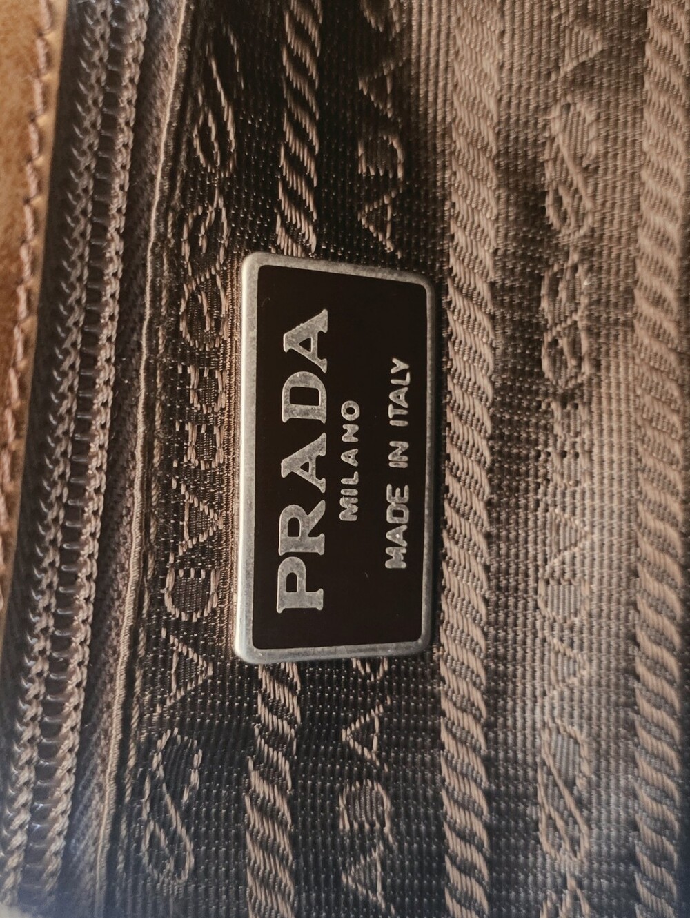 Vintage Y2K  Prada Cognac/Caramel Leather with Tortoiseshell Strap. - Picture 9 of 14